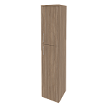 Шкаф высокий узкий правый (1 средний фасад ЛДСП + 1 низкий фасад ЛДСП) Onix Wood/Оникс Вуд O.SU-1.8(R)