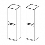Шкаф средний с деревянными дверцами-открытие вправо или влево