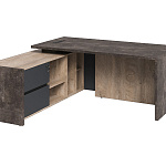 Стол руководителя с тумбой левый ENDRGEYN / ЭНДГРЕЙН EN.SR-104 