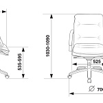 Кресло руководителя T-9927 SL-LOW T-9927SL-LOW Натуральная кожа 