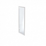 Дверь с матовым стеклом в алюминиевой рамке (правая) Приоритет II К-979