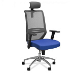 Офисное кресло Aero с подголовником Сетка Ткань