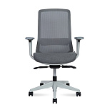 Офисное кресло Como LB grey Сетка Ткань
