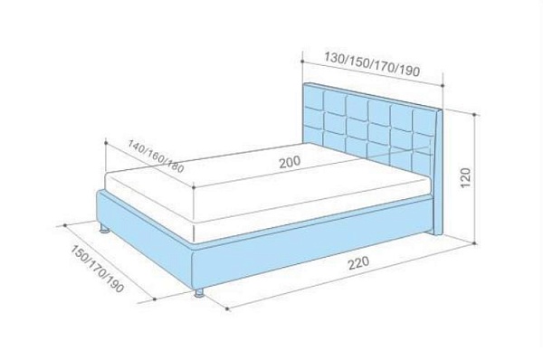 Кровать Isabella спальное место 200х180
