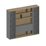 Шкаф комбинированный с подсветкой ION ИН 333 ГР