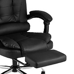Кресло руководителя ТопЧеарс Президент / TopChairs President  D-403-1 black Эко-кожа/PU-кожа 