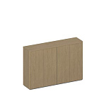 Шкаф для документов средний закрытый 4-дверный ION  ИН 324 ГР