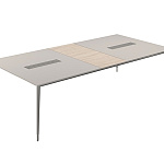 Стол для переговоров с 2-мя кабель-каналами  ATLAS / АТЛАС NZ-0103.YN