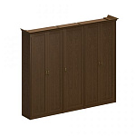 Шкаф комбинированный (2 для документов+узкий для одежды) Perseo ПС 345 ДМ