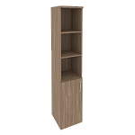 Шкаф высокий узкий левый (1 низкий фасад ЛДСП) Onix Wood/Оникс Вуд O.SU-1.1(L)