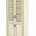 Шкаф книжный со стеклянными дверями Марсель ПК-МР-ШКЖ220х111С-В2