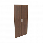 Наполнение двухстворчатого шкафа с деревянными дверьми и вешалкой Lion орех 25552