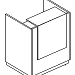 Стойка ресепшн прямая (полка высокая) А4 9832