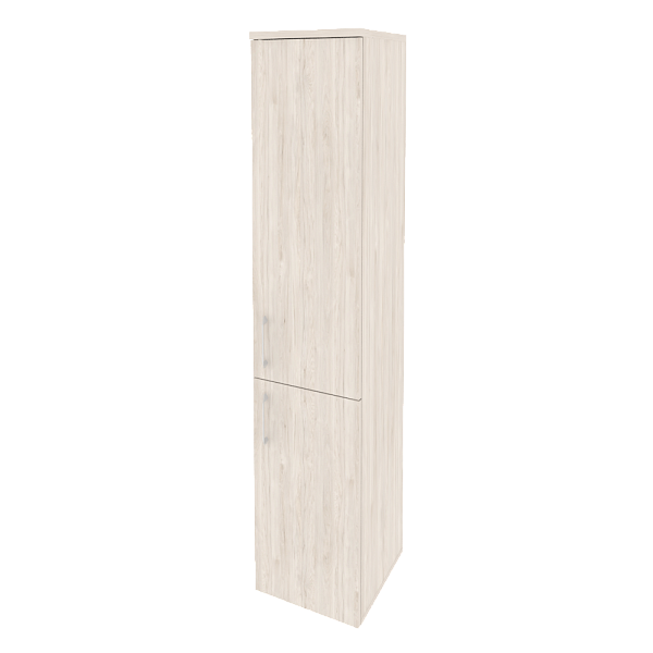 Шкаф высокий узкий правый (1 низкий фасад ЛДСП + 1 средний фасад ЛДСП) Onix Wood/Оникс Вуд O.SU-1.3(R)