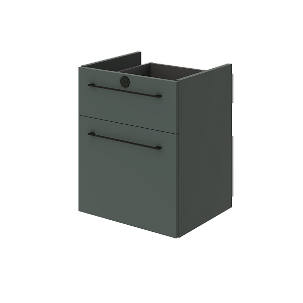 Модуль с 2-мя ящиками, высокий и низкий. Сенсорный электронный замок в верхнем ящике. GREENWOOD G-932