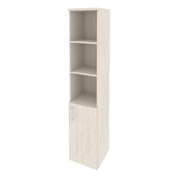 Шкаф высокий узкий правый (1 низкий фасад ЛДСП) Onix Wood/Оникс Вуд O.SU-1.1(R)