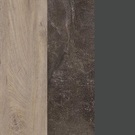 Дуб Эндгрейн-ателье темный-антрацит